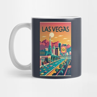 A Vintage Travel Poster of Las Vegas - Nevada - US Mug